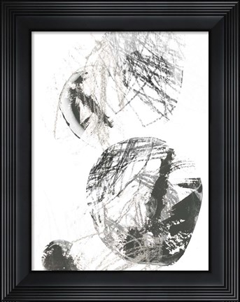 Framed Scribble Stones IV Print