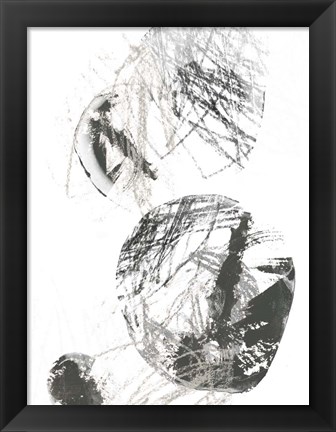 Framed Scribble Stones IV Print