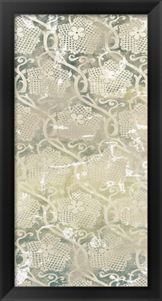 Framed Emerald Textile IV Print