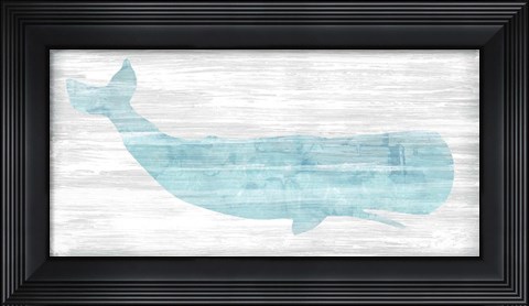 Framed Weathered Whale I Print