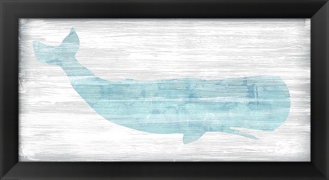 Framed Weathered Whale I Print