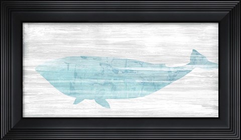 Framed Weathered Whale II Print