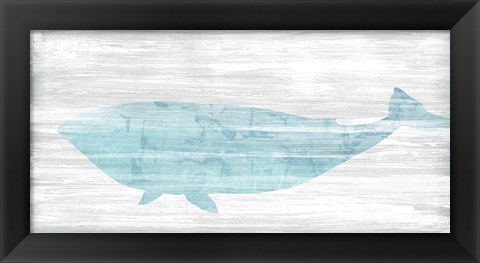 Framed Weathered Whale II Print
