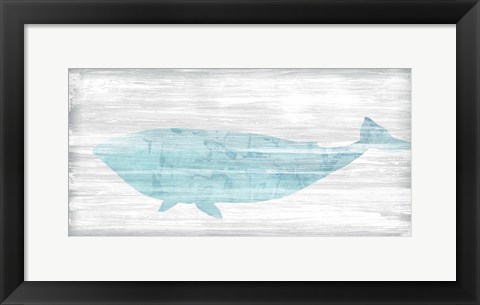 Framed Weathered Whale II Print