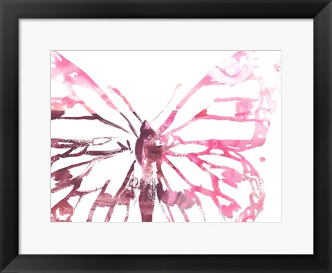 Framed Butterfly Imprint II Print