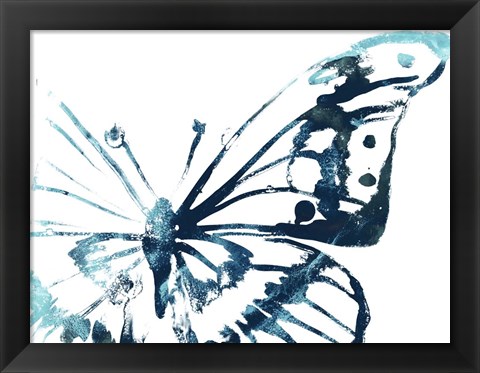 Framed Butterfly Imprint V Print