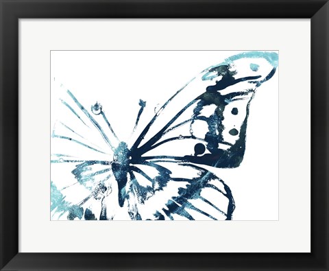 Framed Butterfly Imprint V Print