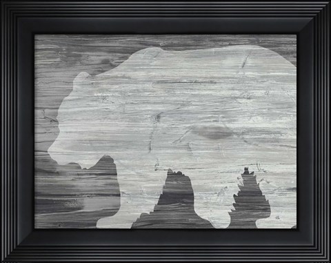 Framed Vintage Plains Animals I Print
