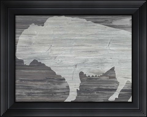 Framed Vintage Plains Animals V Print