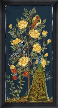 Framed Chinese Peonies II Print
