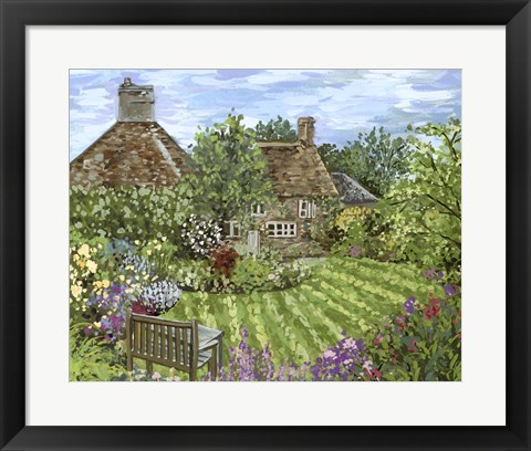 Framed Lavender Lane I Print