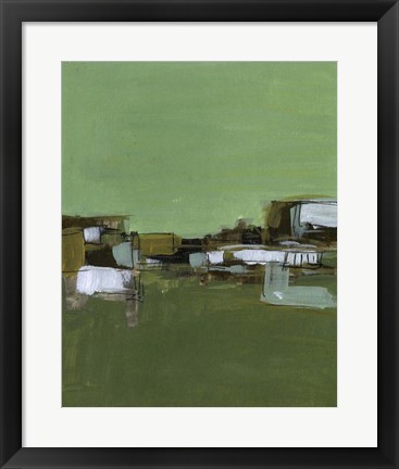 Framed Abstract Village I Print