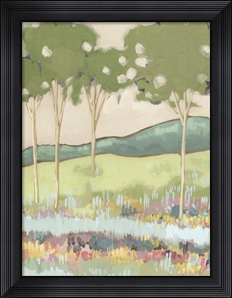 Framed Shades of Trees I Print