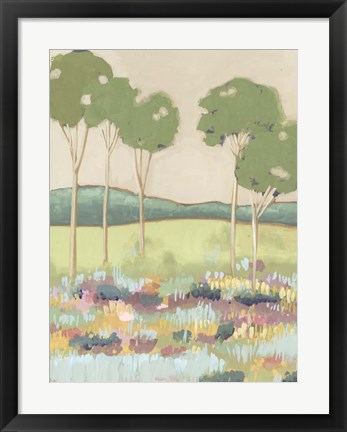 Framed Shades of Trees II Print