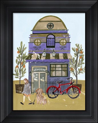 Framed Local Cafe IV Print