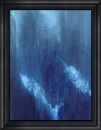 Framed Azul Profundo Triptych I Print