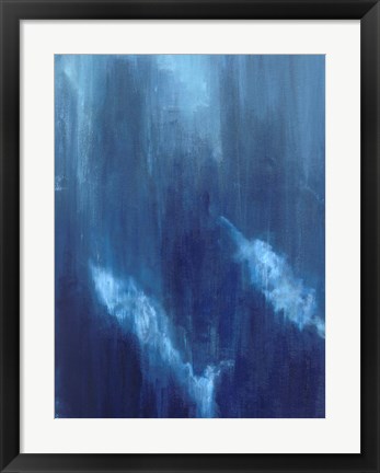 Framed Azul Profundo Triptych I Print