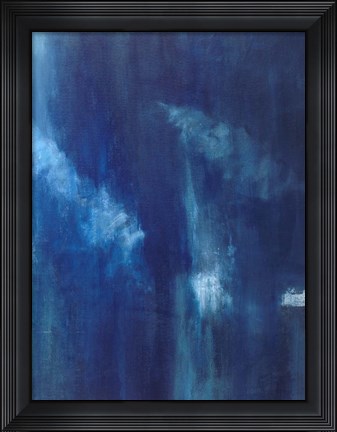 Framed Azul Profundo Triptych III Print
