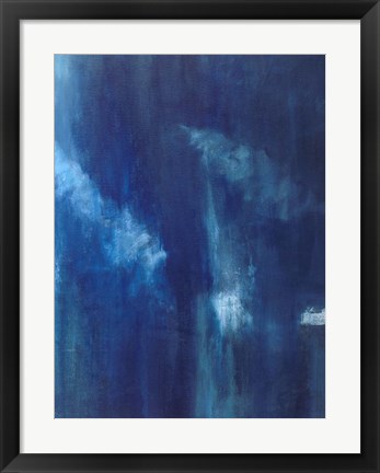 Framed Azul Profundo Triptych III Print