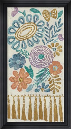 Framed Tassel Tapestry II Print
