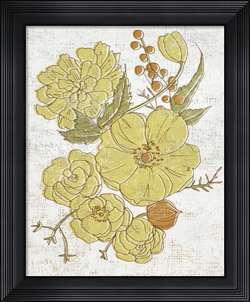 Framed Barkcloth I Print