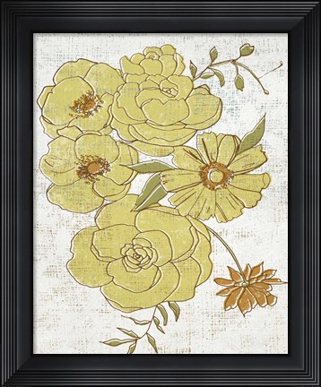 Framed Barkcloth IV Print