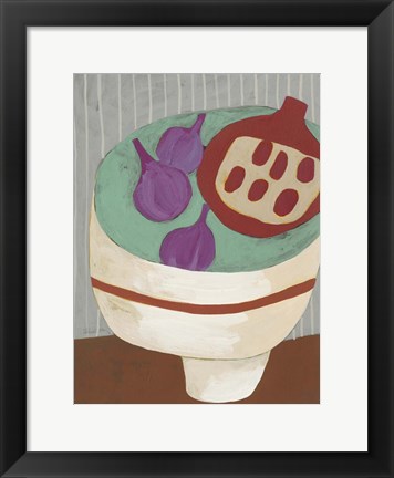 Framed Modern Fruit III Print