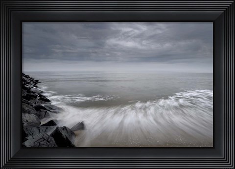 Framed Beach at Cape May National Seashore, NJ Print
