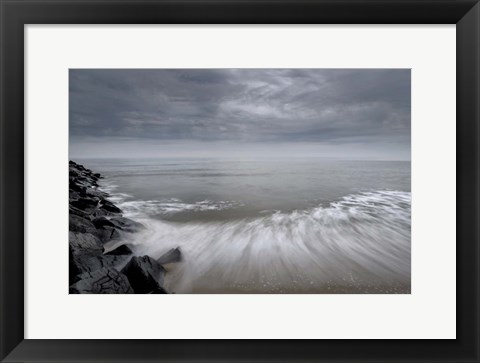 Framed Beach at Cape May National Seashore, NJ Print