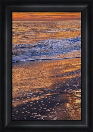 Framed Sunset Reflections, Cape May NJ Print