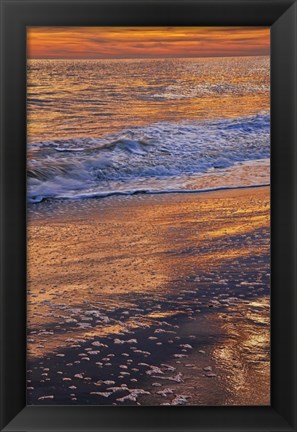 Framed Sunset Reflections, Cape May NJ Print