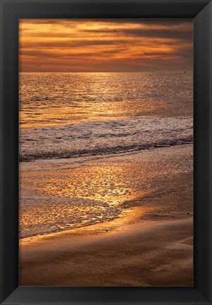 Framed Clouds And Ocean Shore, Cape May NJ Print