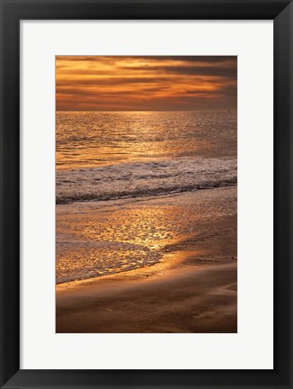 Framed Clouds And Ocean Shore, Cape May NJ Print