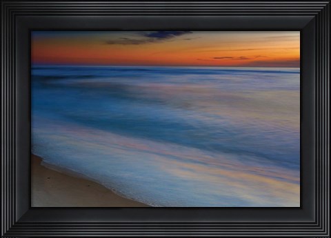 Framed Seashore Landscape 1, Cape May National Seashore, NJ Print