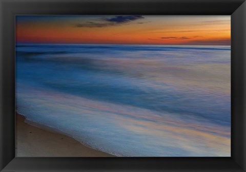 Framed Seashore Landscape 1, Cape May National Seashore, NJ Print