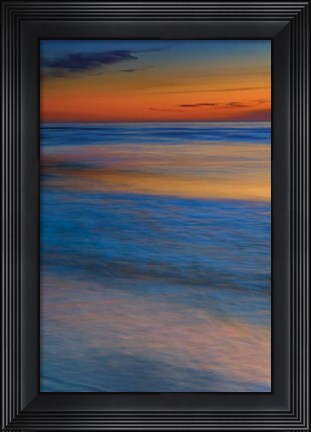 Framed Seashore Landscape 2, Cape May National Seashore, NJ Print