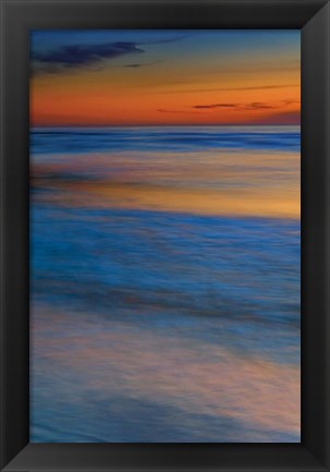 Framed Seashore Landscape 2, Cape May National Seashore, NJ Print