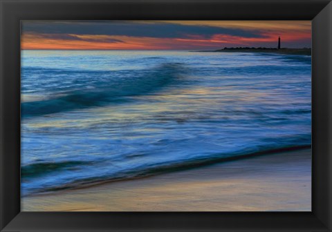 Framed Seashore Landscape 3, Cape May National Seashore, NJ Print