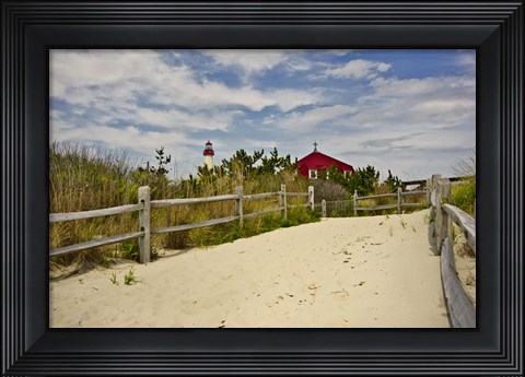 Framed Beach Path, Cape May NJ Print
