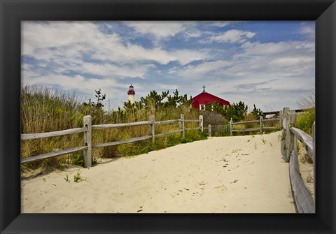 Framed Beach Path, Cape May NJ Print