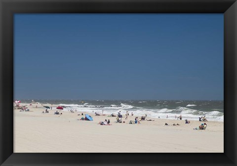 Framed Cape May Beach, NJ Print