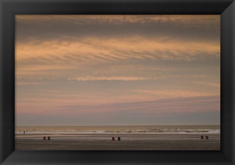 Framed Wildwood Beach Sunset, NJ Print