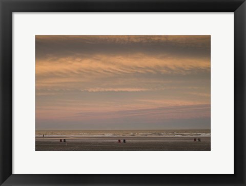 Framed Wildwood Beach Sunset, NJ Print