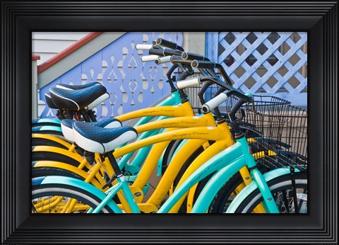 Framed Bicycles in Front of a Porch, Cape May, NJ Print