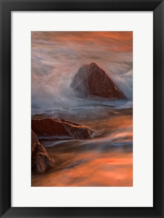 Framed Wave Crashing, Cape May, NJ Print