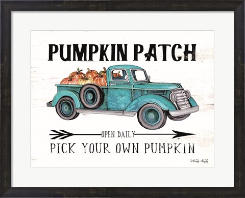 Framed Pumpkin Patch Open Daily Print