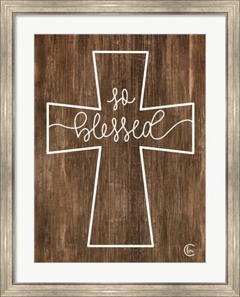 Framed Blessed Cross Print