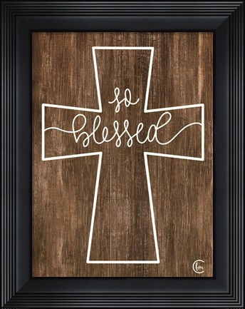 Framed Blessed Cross Print