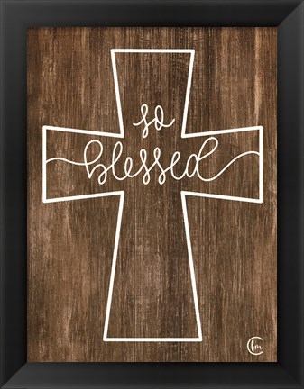 Framed Blessed Cross Print