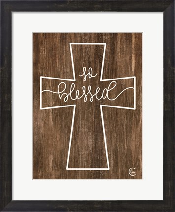 Framed Blessed Cross Print